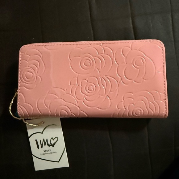 Imoshion Handbags - Imoshion Floral Pink Vegan Wallet